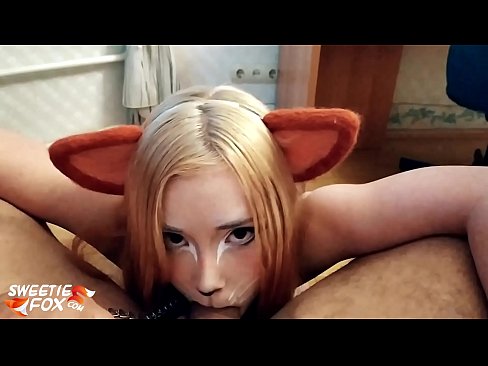 ❤️ Kitsune nqos dick thiab cum hauv nws lub qhov ncauj ❤️❌ Liab porn ntawm peb ❌️ Ib
